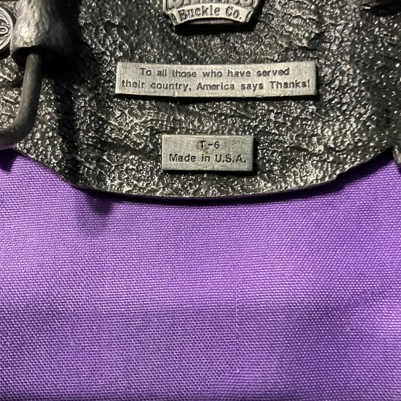 Belt buckles commemorating Army combat infantrymen and USArmy retired. M191 - Picture 3 of 3